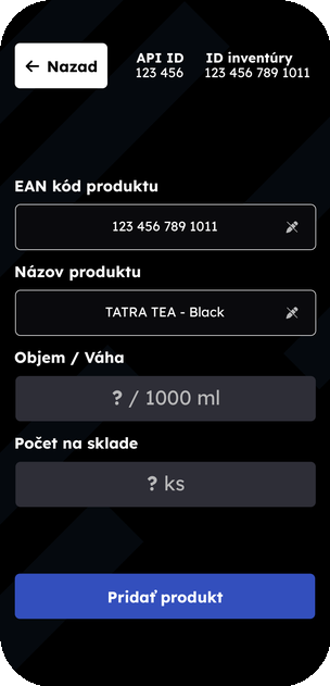 Ukážka – mobilný skener